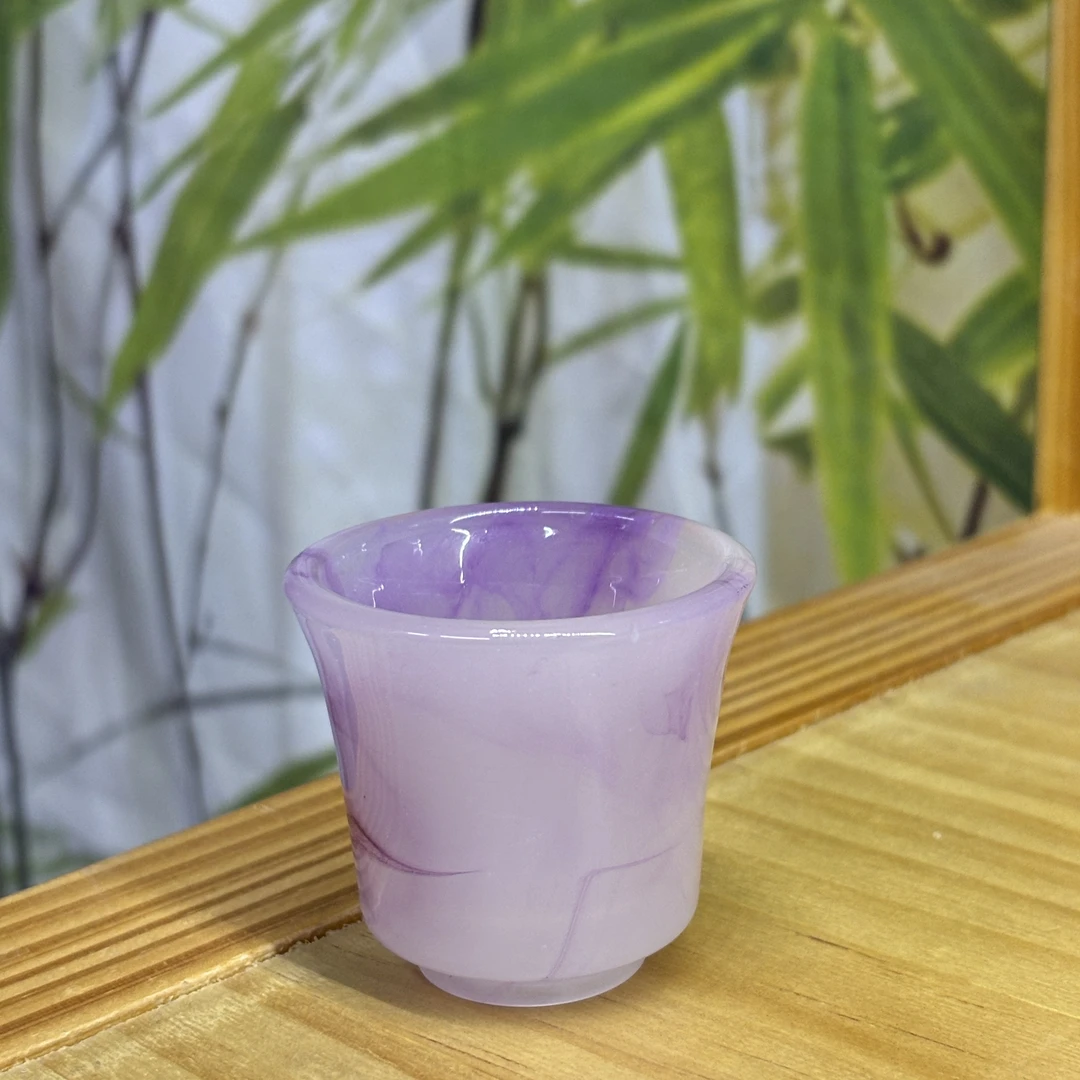 義求新品【水墨中国风琉璃禅意闻香杯】古法琉璃
