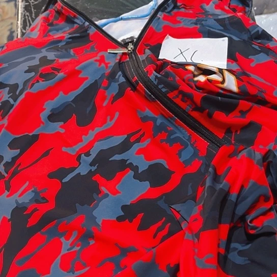 红迷彩钓鱼服xl一套