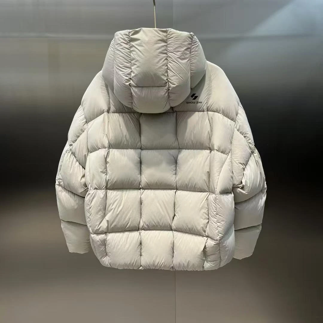 【万达断码】85白鸭绒美式复古加厚保暖轻便连帽羽绒服男女同款潮