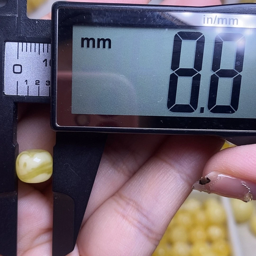 裸石琥珀未镶嵌橘****子蜜蜡老型