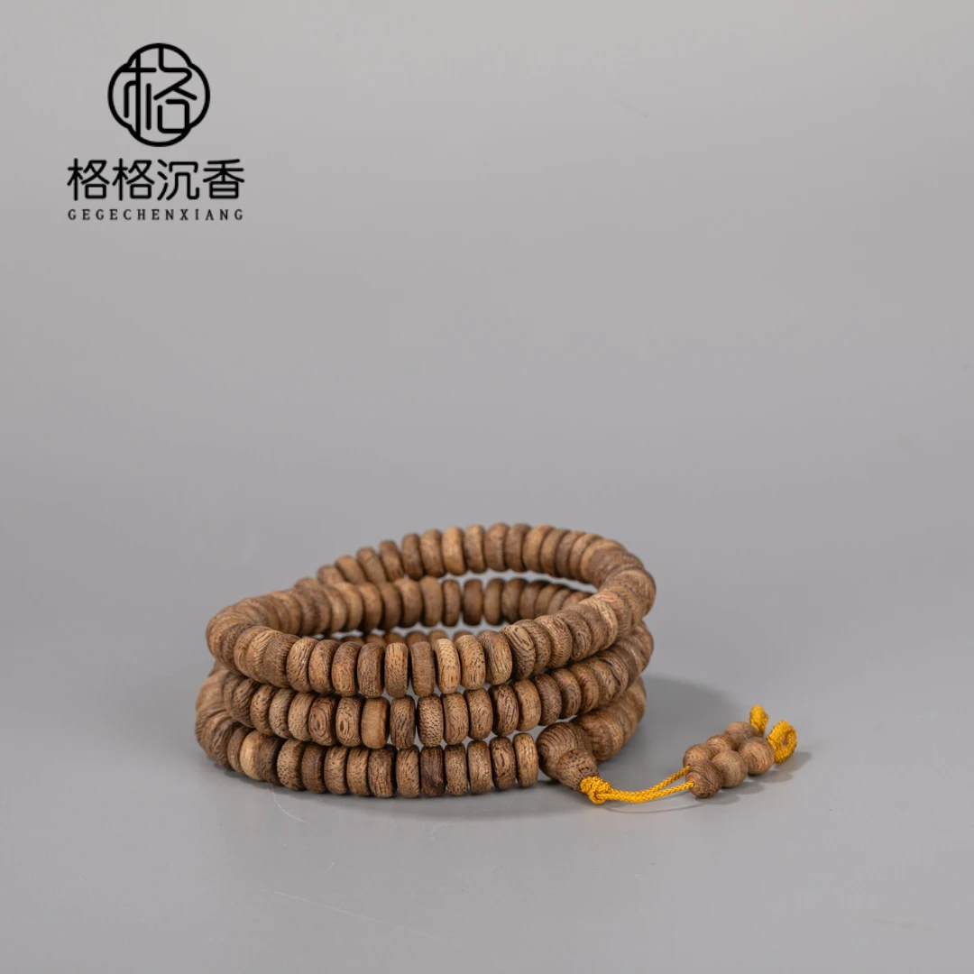 沉香柬埔寨菩萨棋8mm片片珠多圈沉香03024571