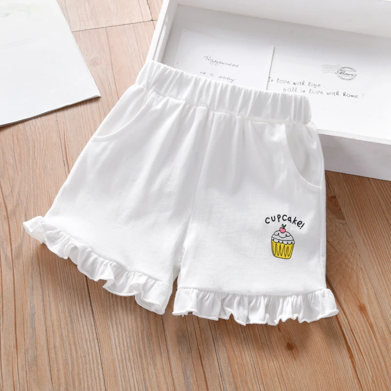夏季女生新款休休闲短裤夏季卡通雪糕印花女童热裤打底裤可外穿