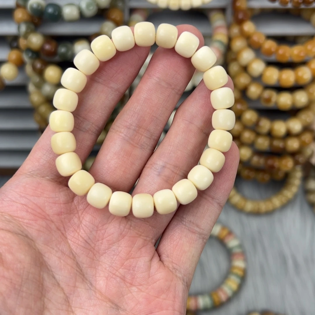 白玉菩提手串白玉菩提卡9mm