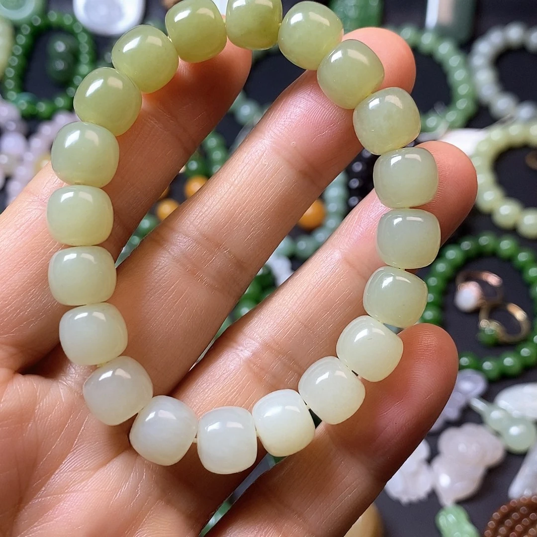 和田玉未镶嵌手链