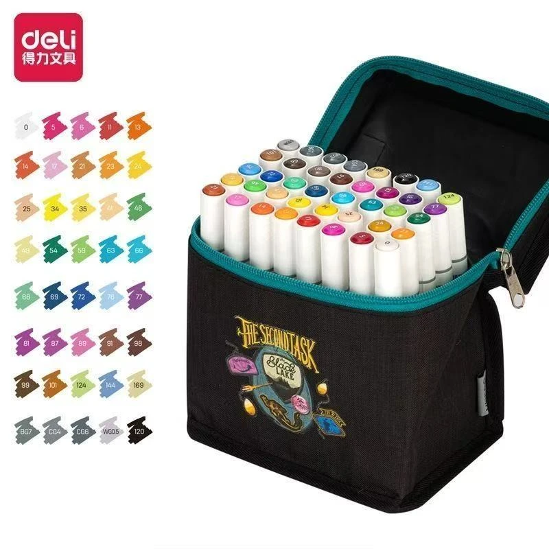 Deli/得力哈利波特马40色克笔联名水性双头马克笔美术绘画专用