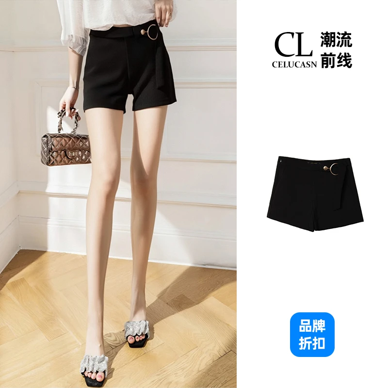 B8JI1478#春夏季新款简约百搭显瘦时尚短休闲裤短裤