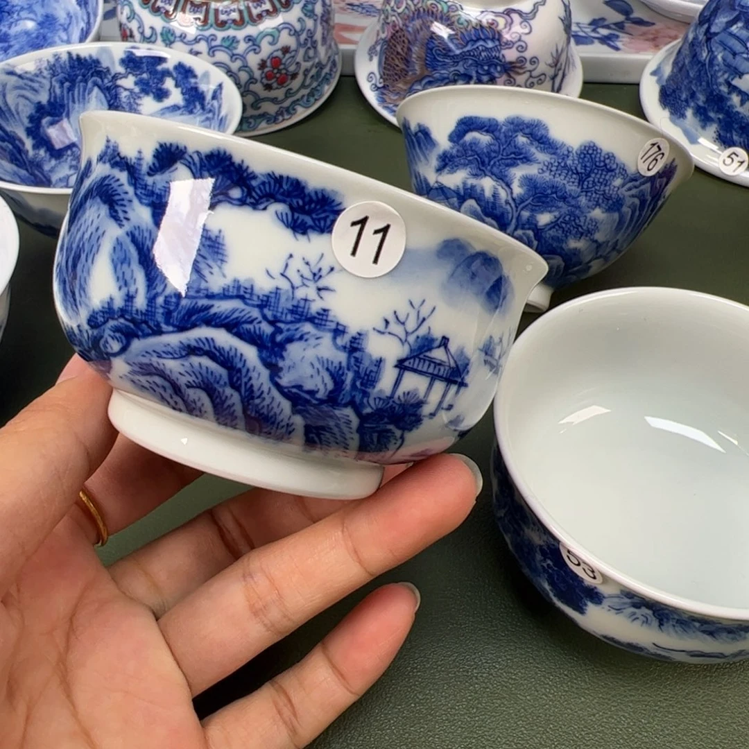 景德镇纯手工纯手绘茶具木木11