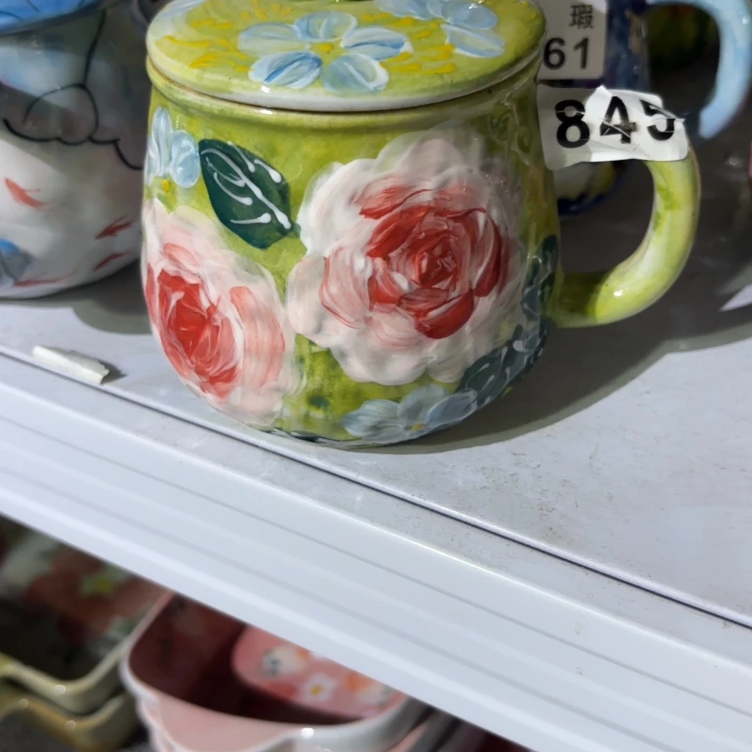 瓷片景德镇手绘高温釉下彩陶瓷茶具