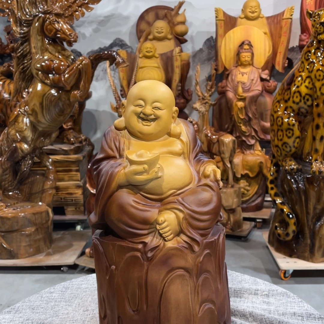 小****香樟木香樟木手工雕刻弥勒