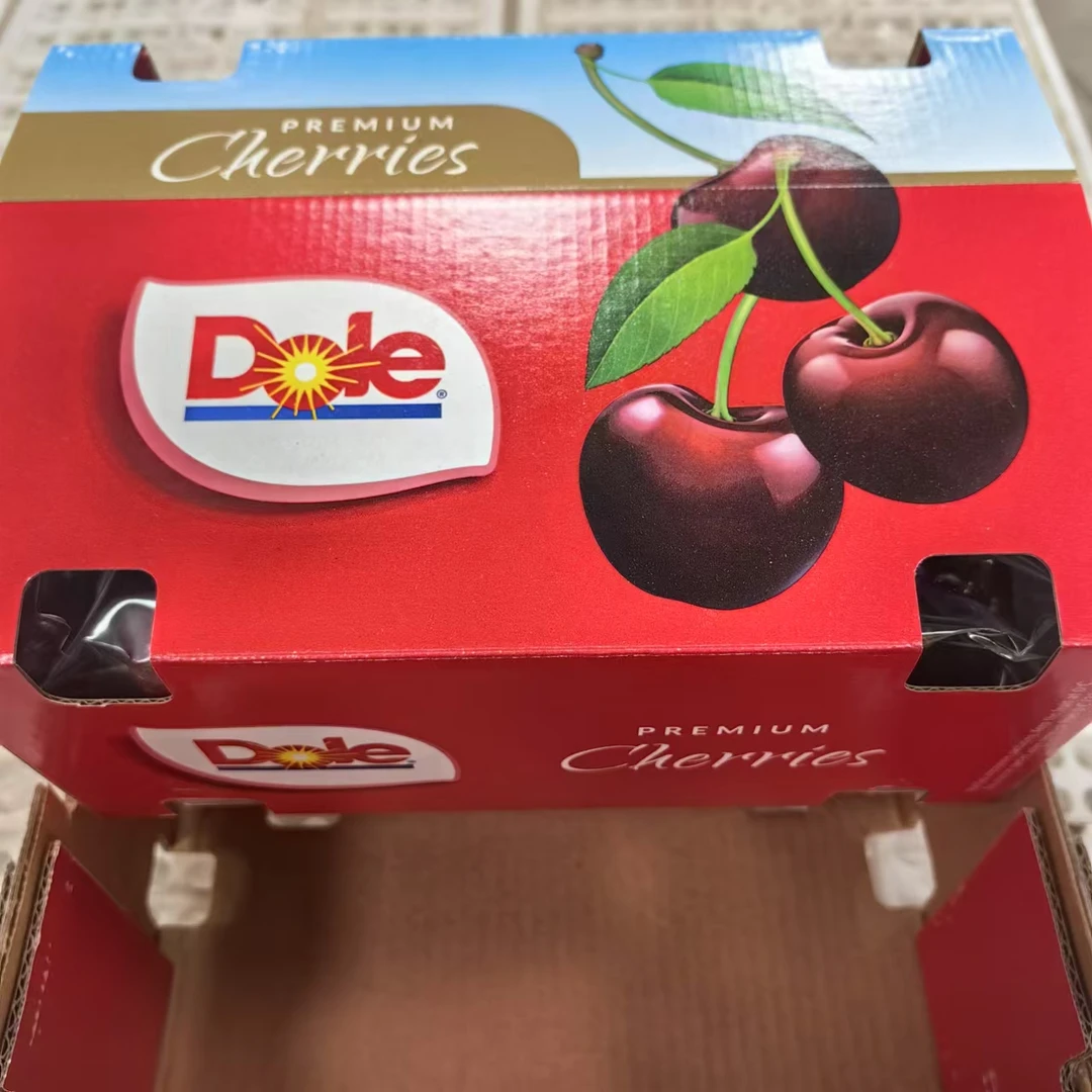 【新到港原箱】蓝天白云车厘子J净重5斤/箱海运新船 内附果径卡