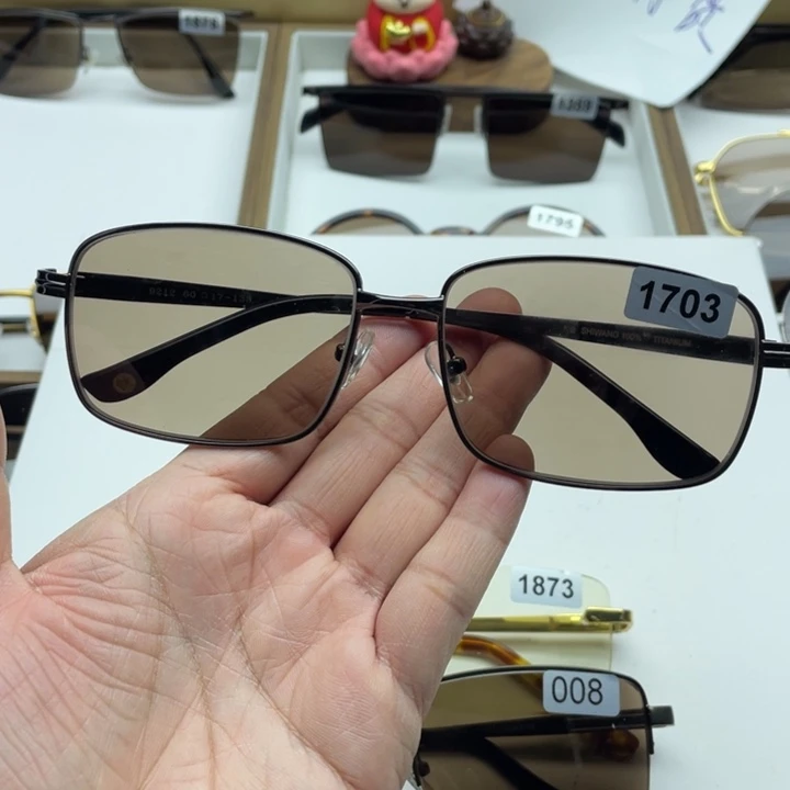 茶水晶全框眼镜 1703