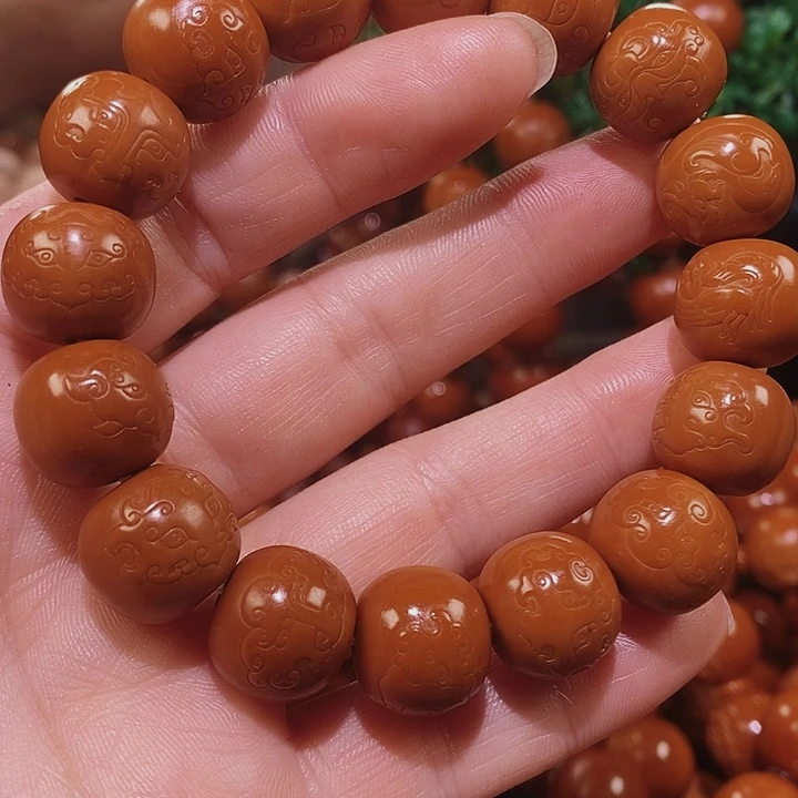 橄榄核手串/手链老型兽面13.14