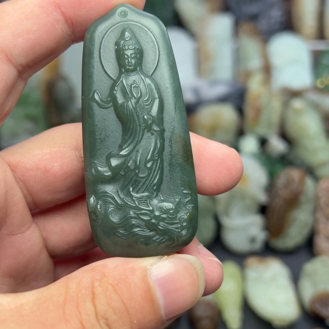 和田玉未镶嵌挂件