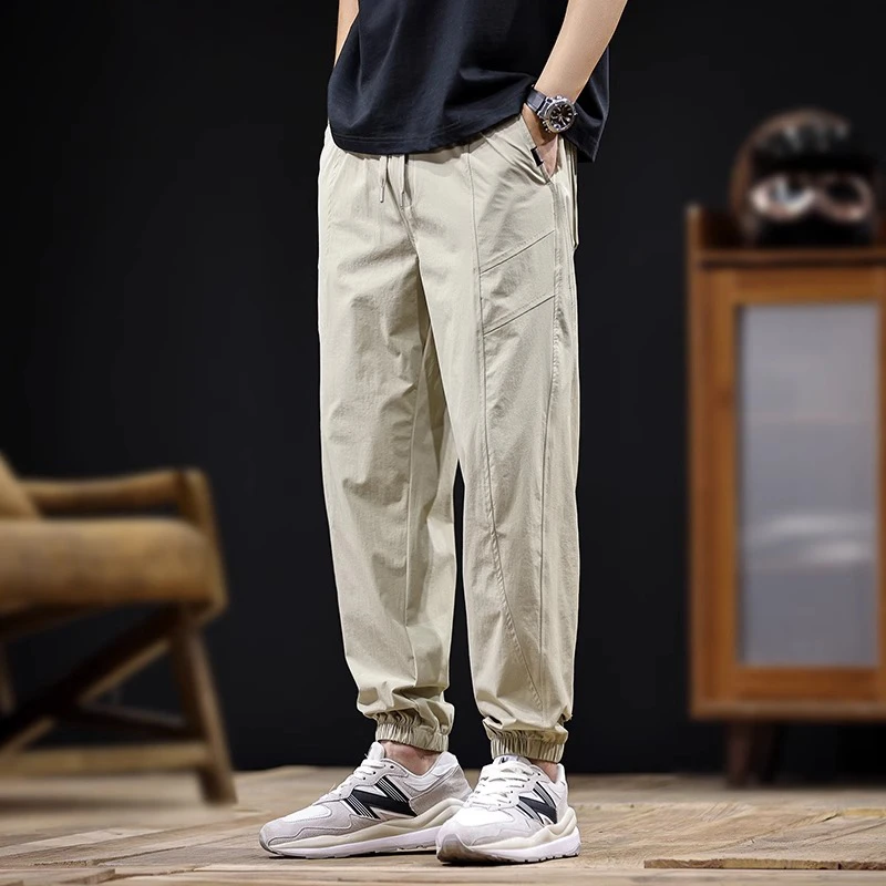 MR.MUDI/穆迪先生速干休闲裤男2025新款春夏薄款潮流百搭哈伦舒适