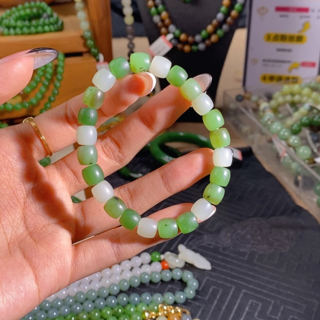 和田玉未镶嵌手链