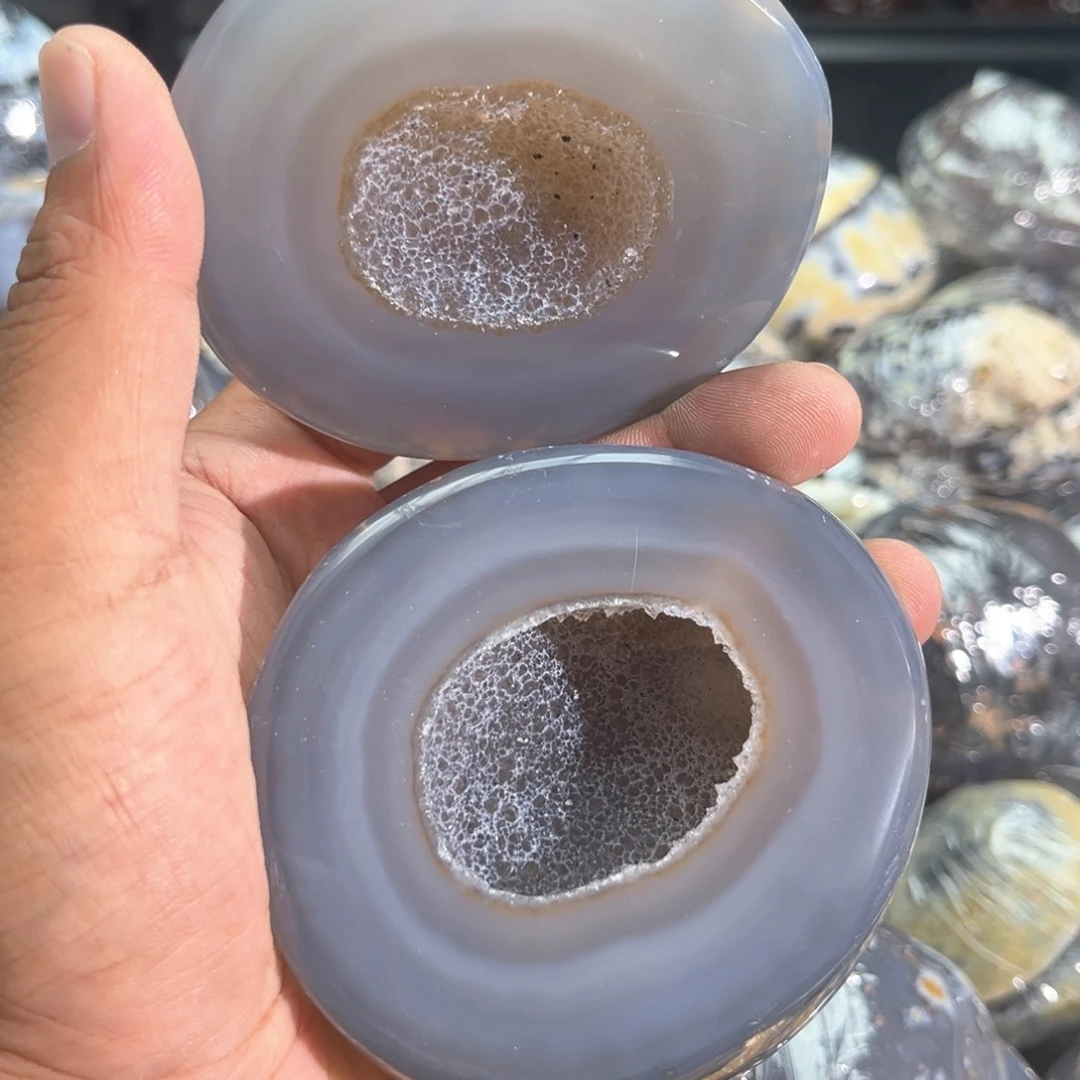 紫晶摆件未镶嵌聚宝盆