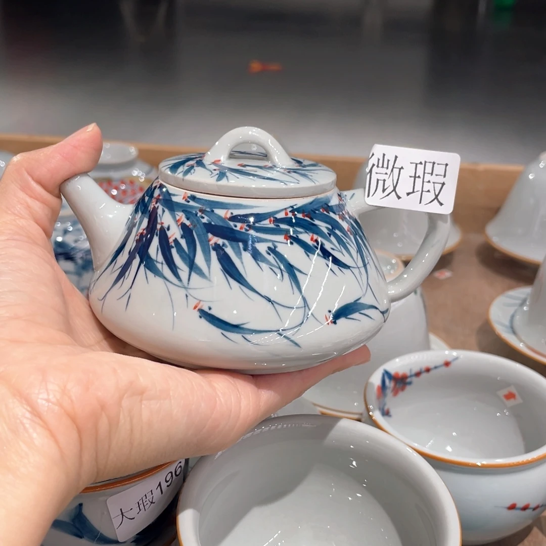 釉下彩纯手绘微瑕