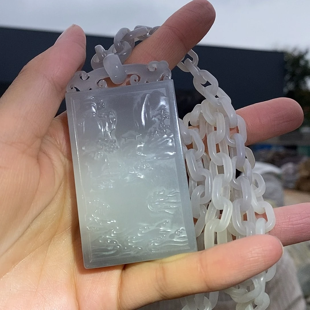 未镶嵌手链和田玉青花牌子