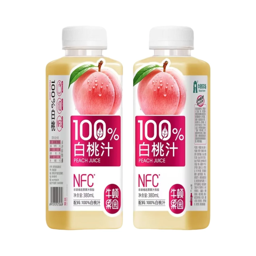 牛顿果园NFC白桃汁口味清爽可口夏日必备饮料nfc饮品