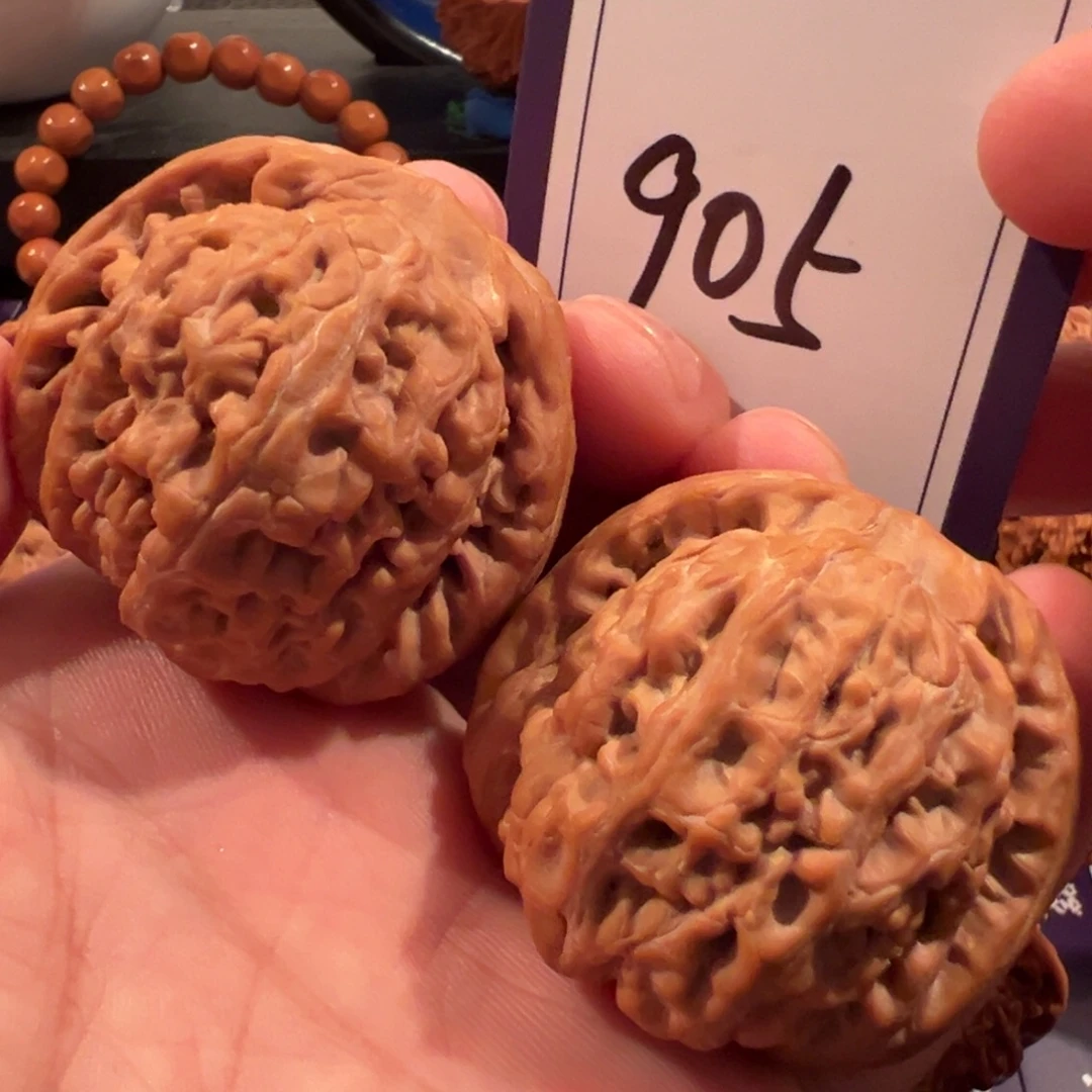 把件文玩核桃全品红锦鲤45+尺寸905号