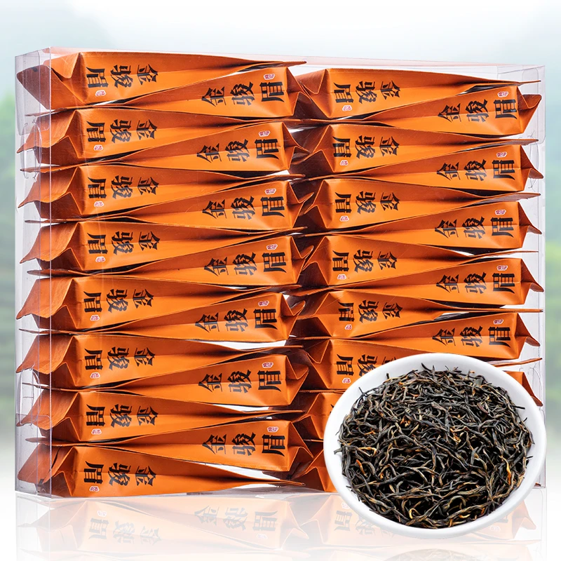 特级武夷山桐木关红茶金骏眉茶叶蜜柔香金骏眉红茶PVC盒小泡装