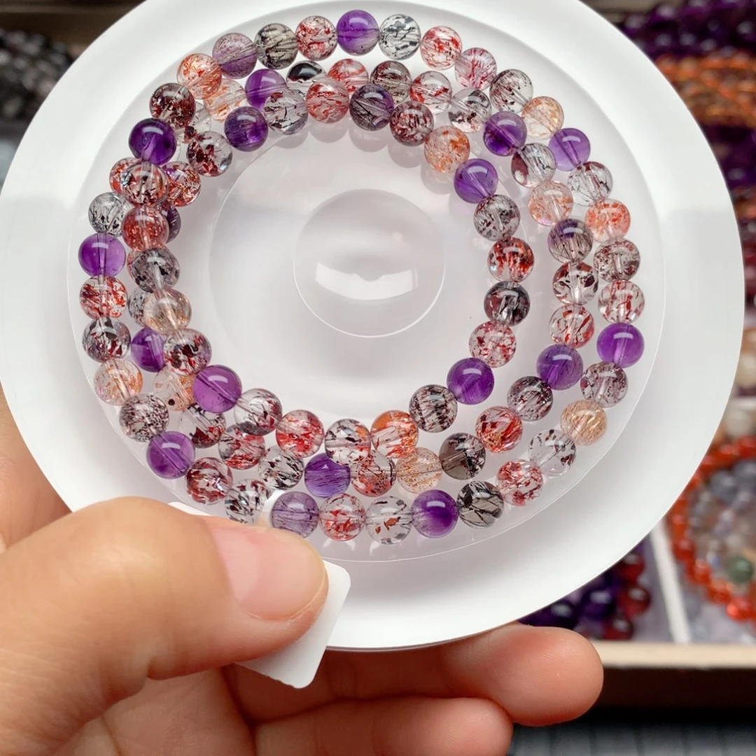 手链水晶未镶嵌彩玫毒液三圈6