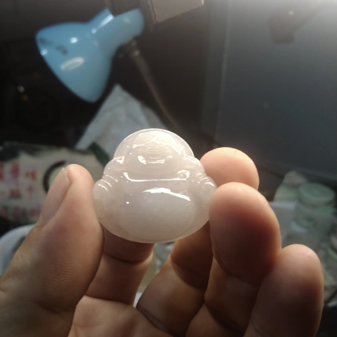 天然缅甸翡翠佛公A货