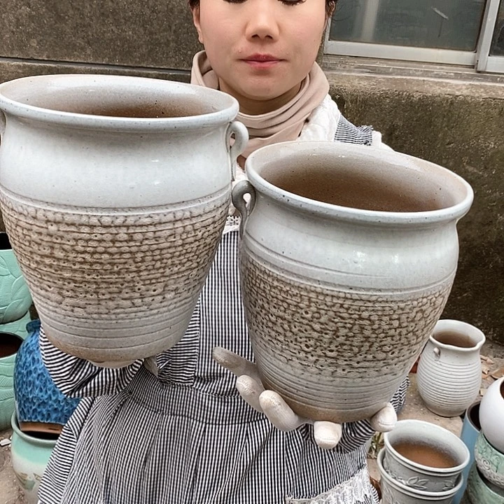 紫砂花盆正品口18高22