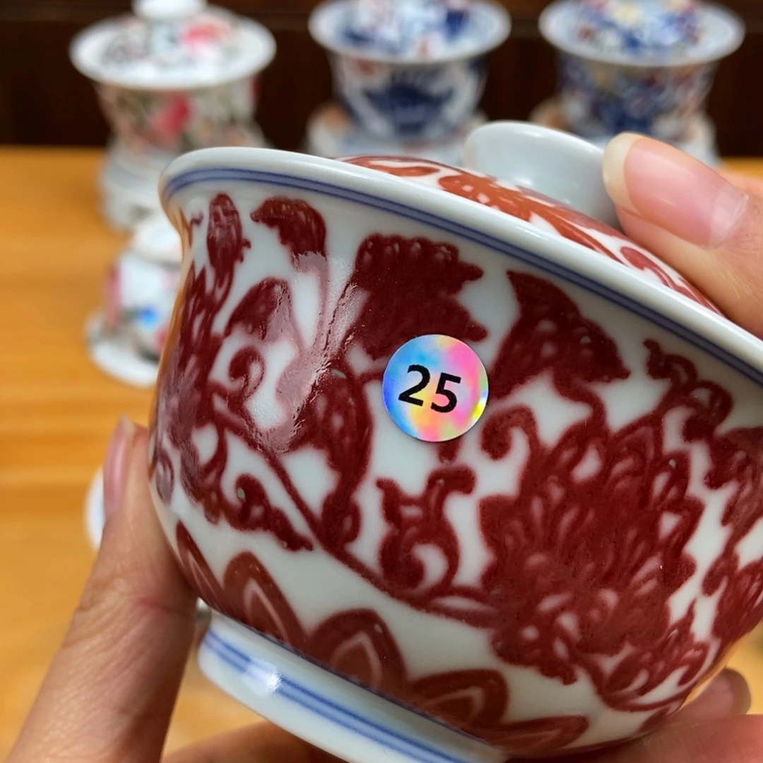 手绘现代茶具非古董