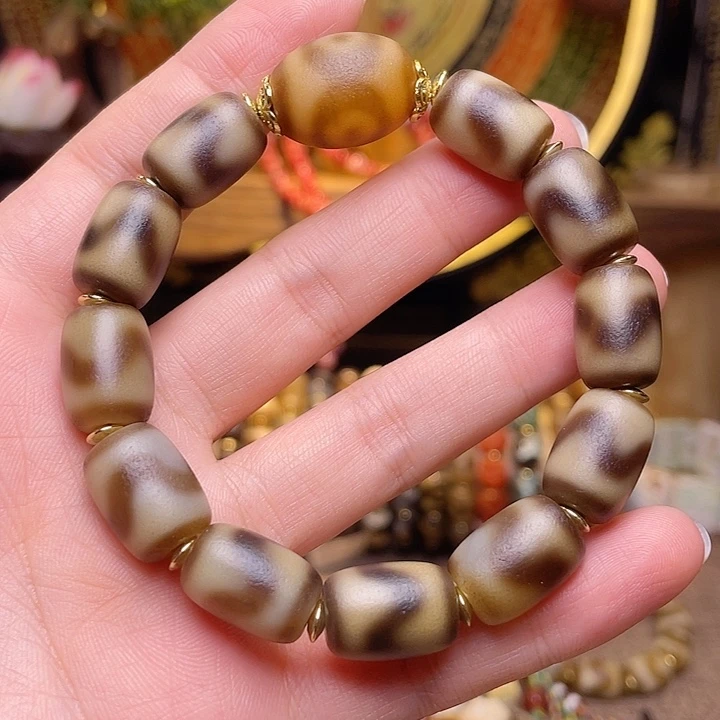 玛瑙/玉髓未镶嵌天珠手串
