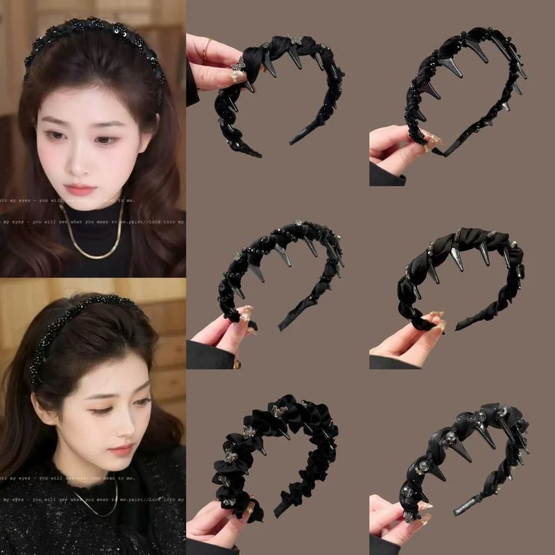 路易斯巴黎王妃闪钻发箍女气质高颅顶防滑压发头箍高级感轻奢头饰