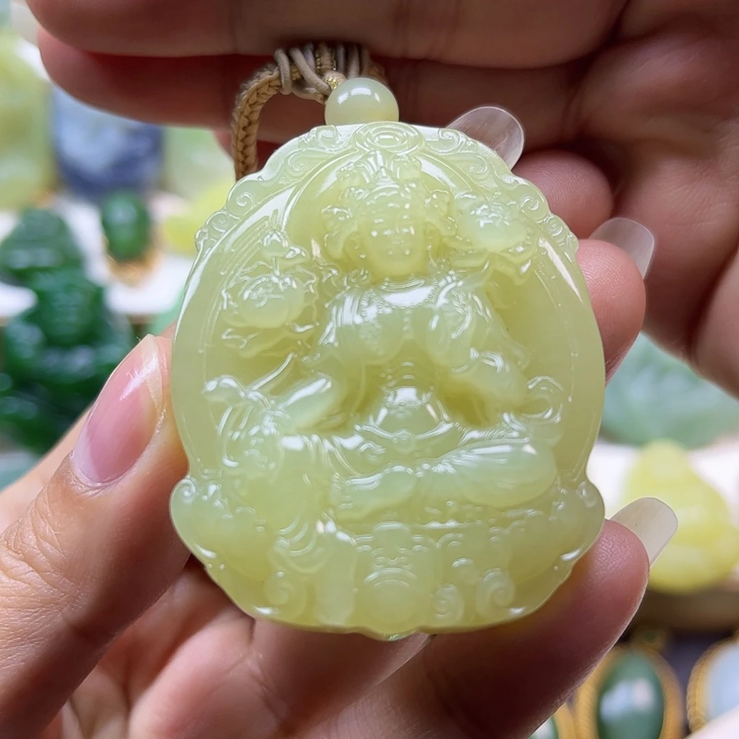 和田玉未镶嵌颈饰