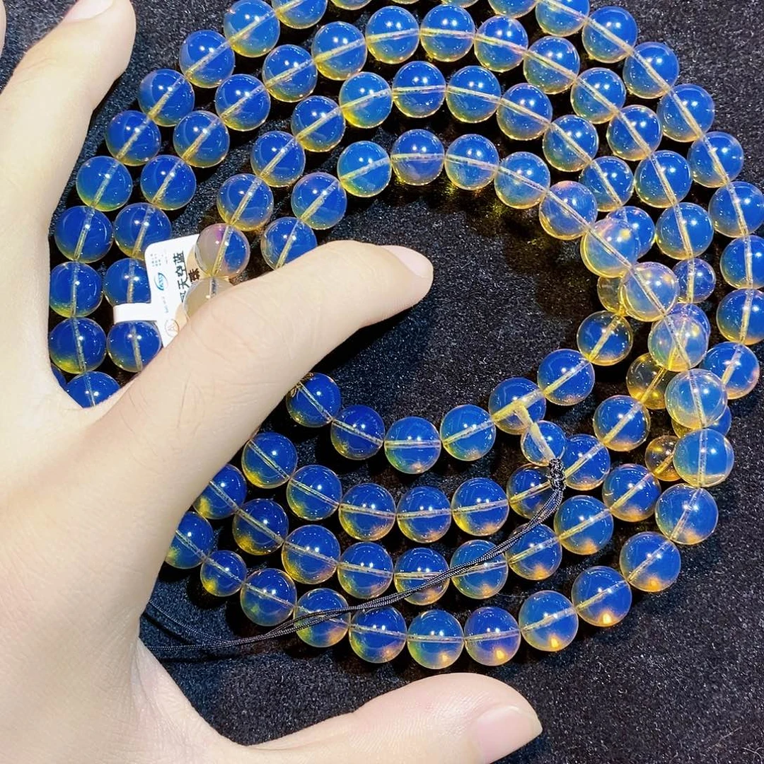蓝珀未镶嵌珠宝奇石10mm