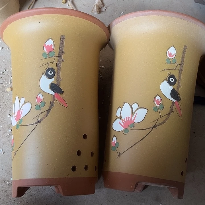 花盆紫砂紫砂兰花盆质量好透气好