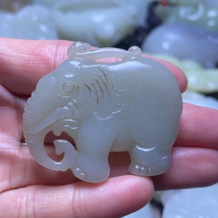 和田玉吊坠(不含链)未镶嵌