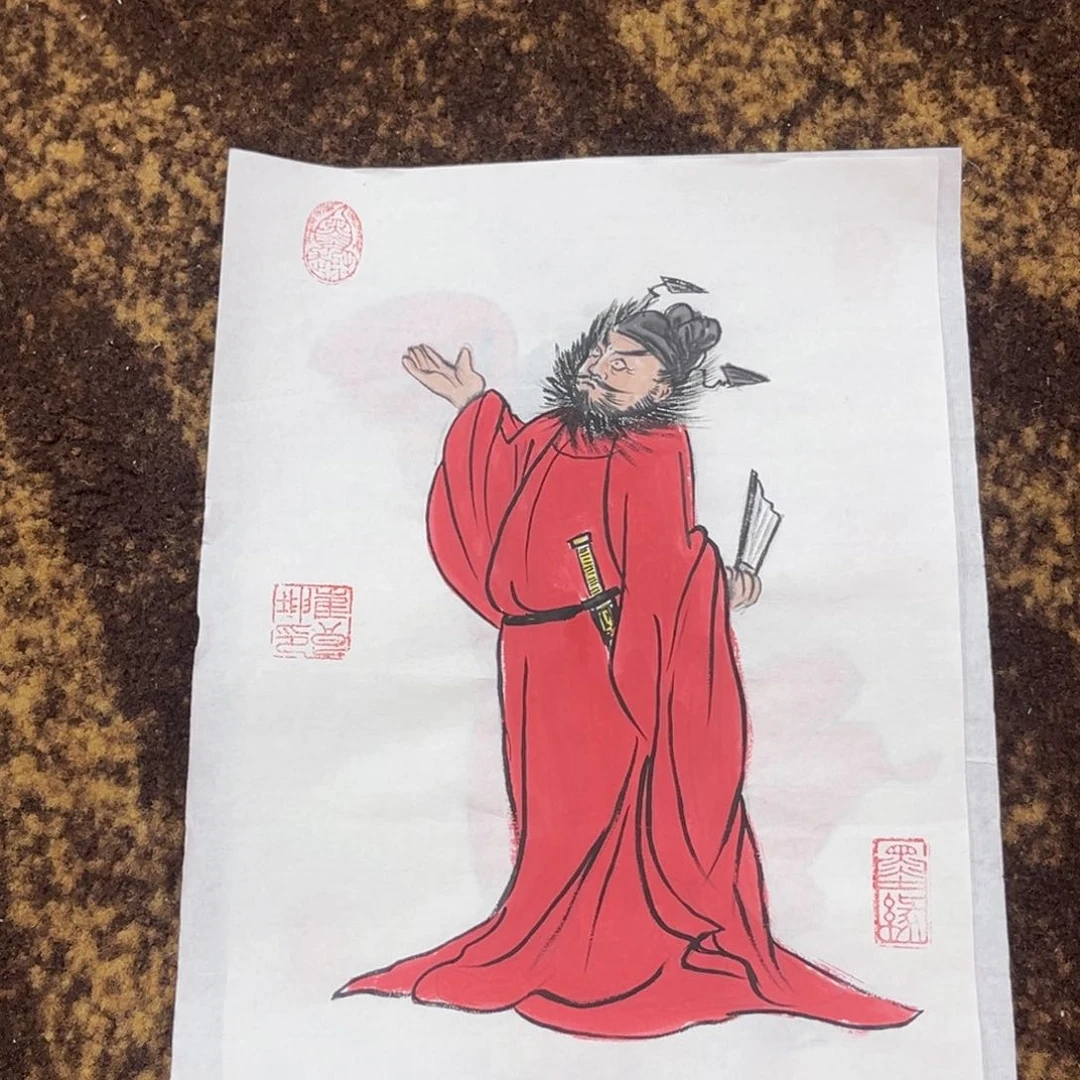 国画崔良坤老师20.30摆台画