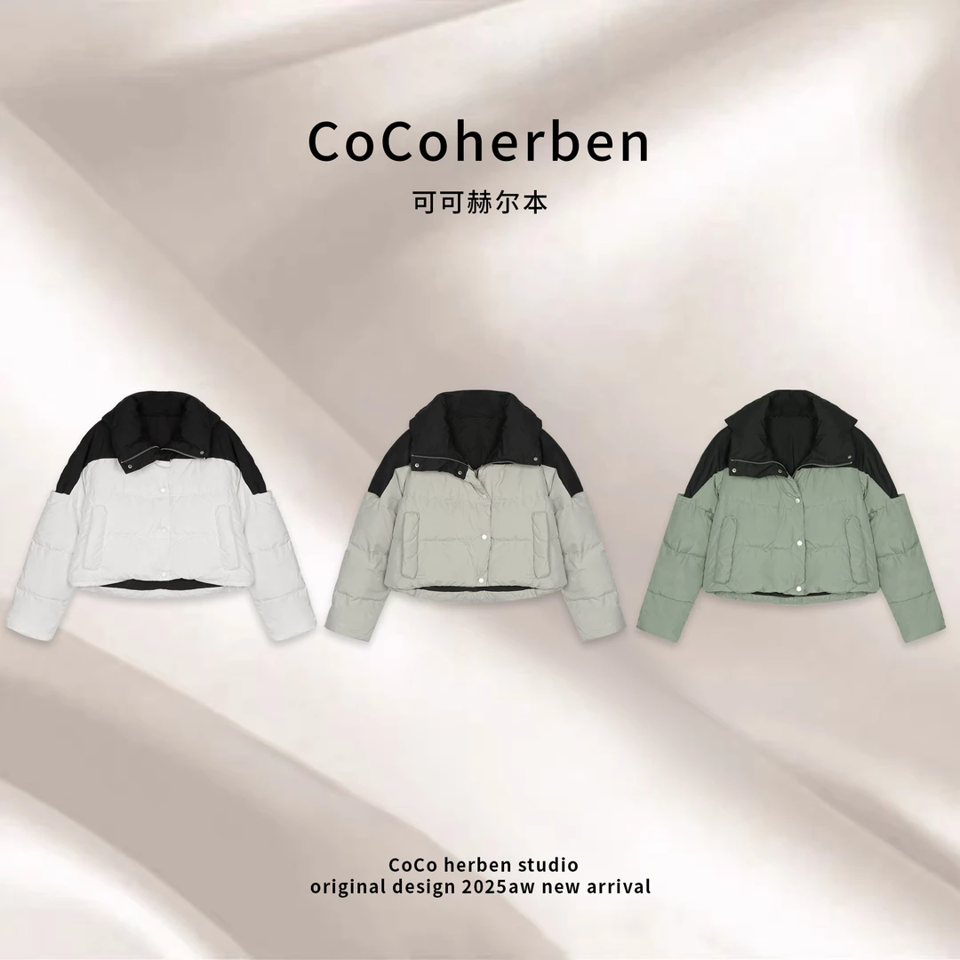 【高奢订单】冬季上新保暖极简风修身百搭羽绒服HBT0727