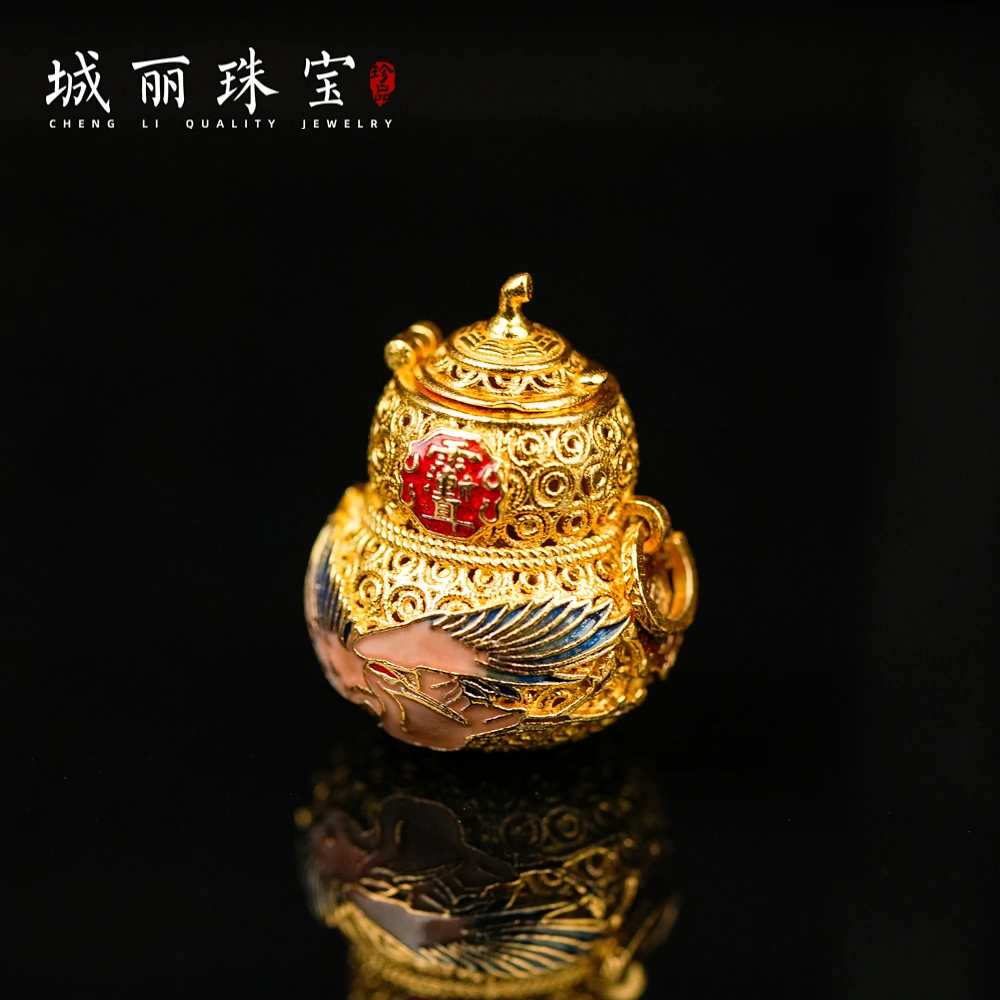 吊坠925银 【解忧】朱雀吸金葫芦吊坠/个FL-3432-2