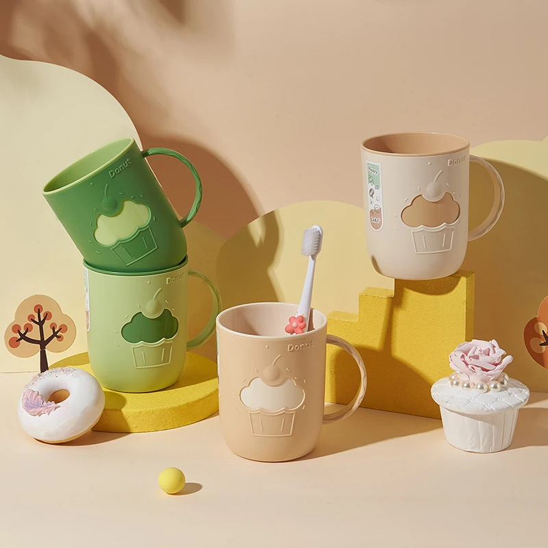 双层加厚可爱牙刷杯创意漱口杯高颜值防摔家用学生宿舍情侣牙杯