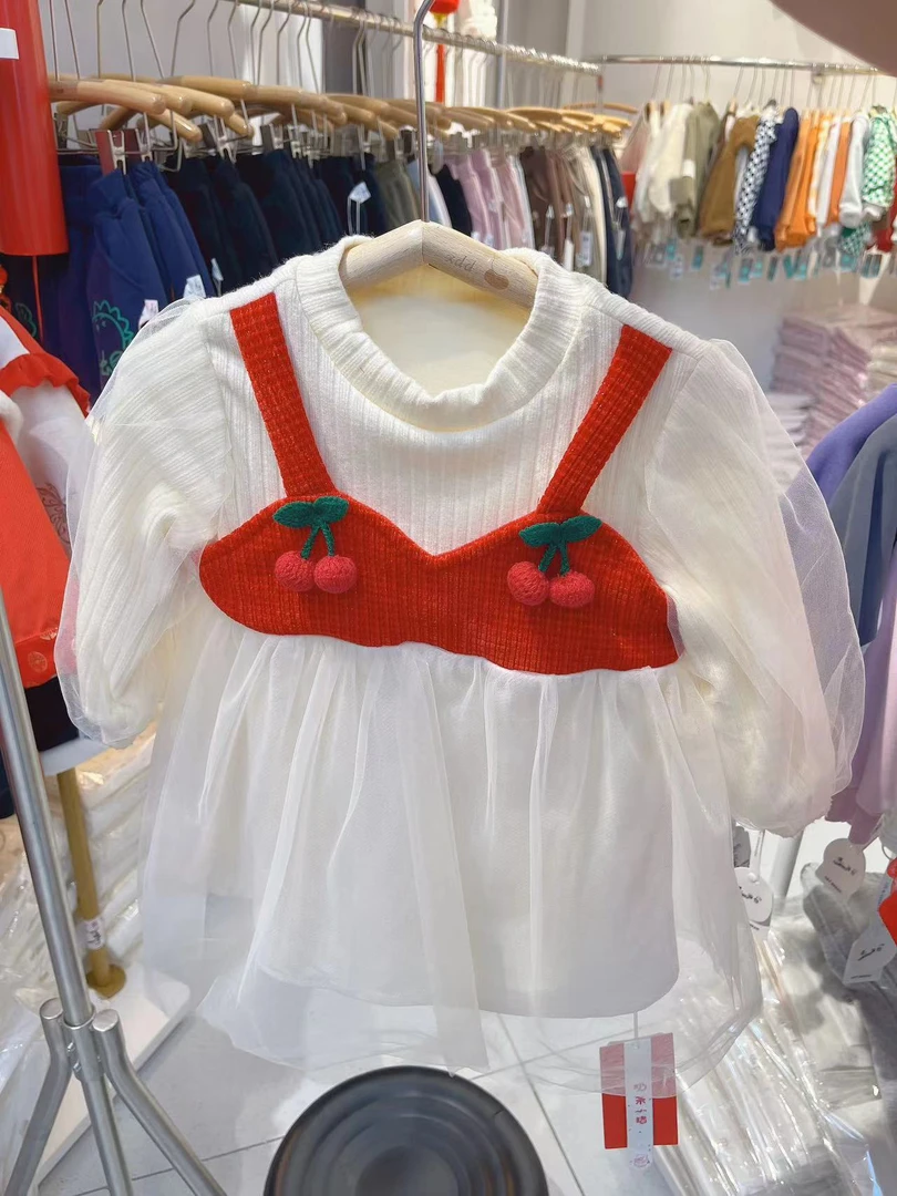 【小豆叮专属宠粉】92050樱桃囡囡纱裙两件套装