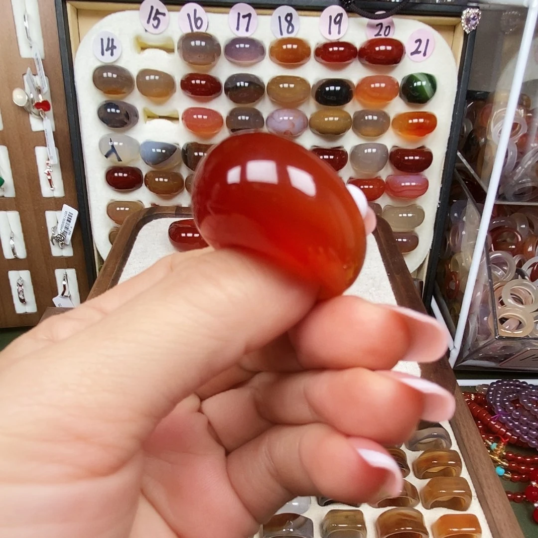 悠***…玛瑙/玉髓合金戒指