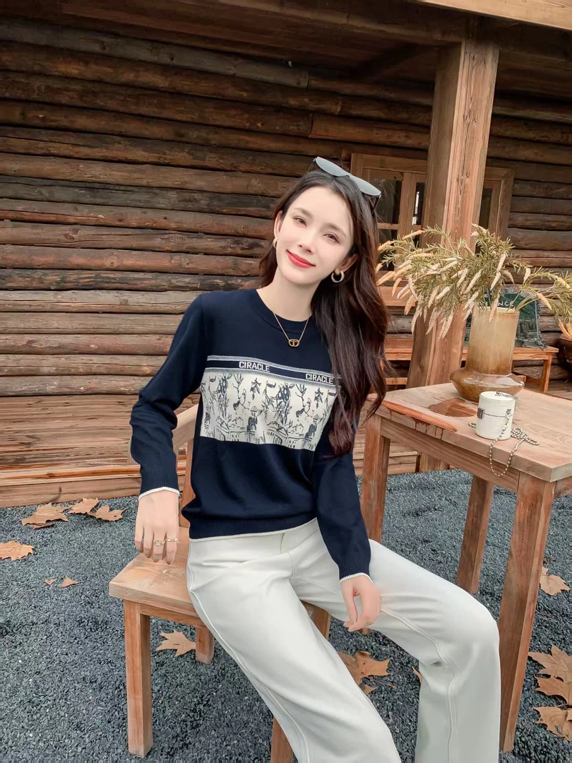 [MG]秋冬轻奢高定显瘦显年轻羊毛打底衫MG101222