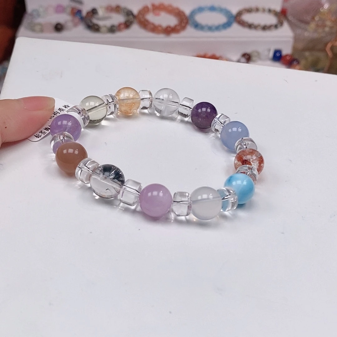 未镶嵌手链水晶10mm多宝