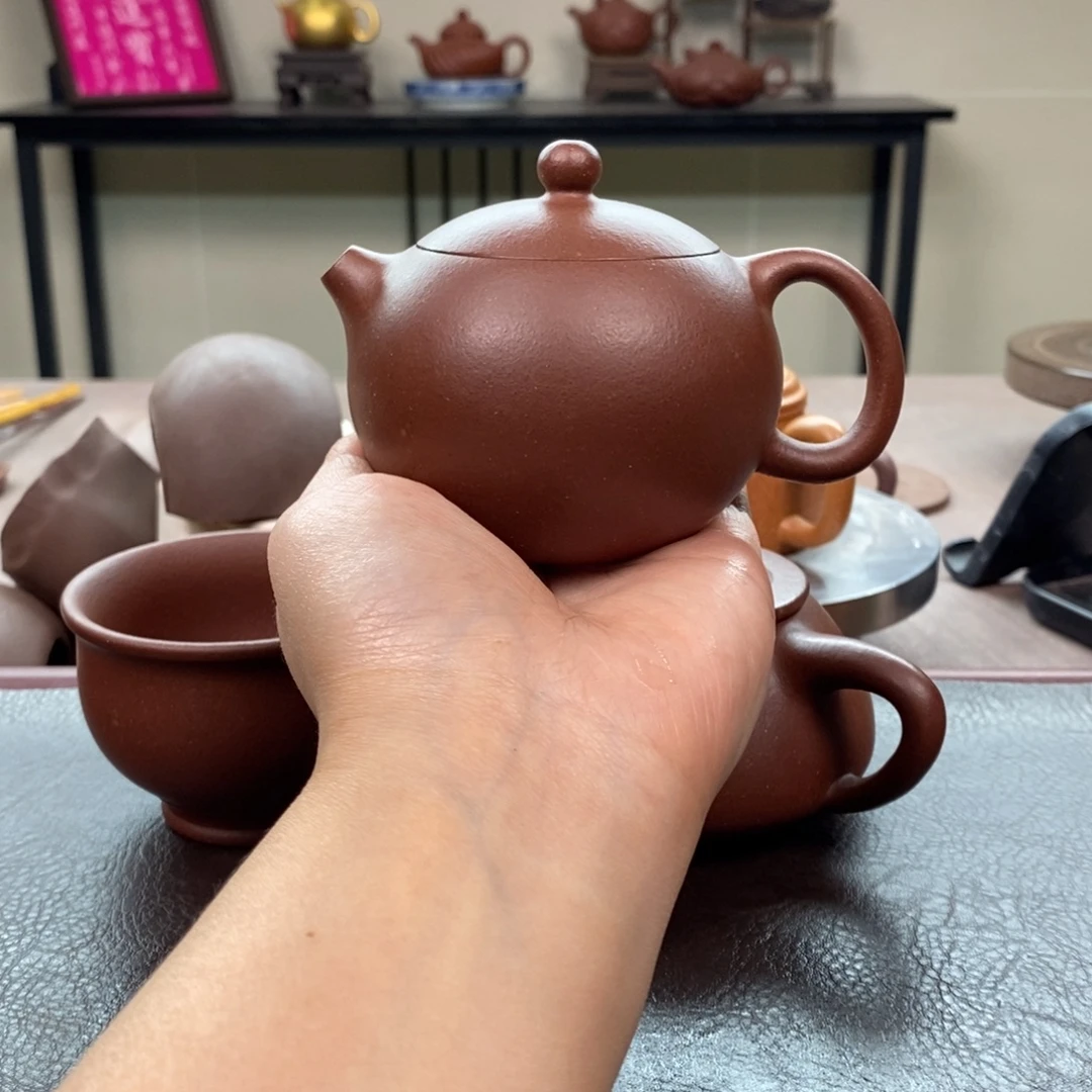 茶壶紫砂底槽清西施200cc全手➕底槽清杯子