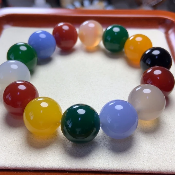 玛瑙/玉髓手串未镶嵌多宝