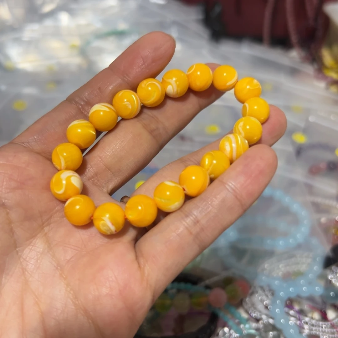 水晶手链未镶嵌黄贝壳