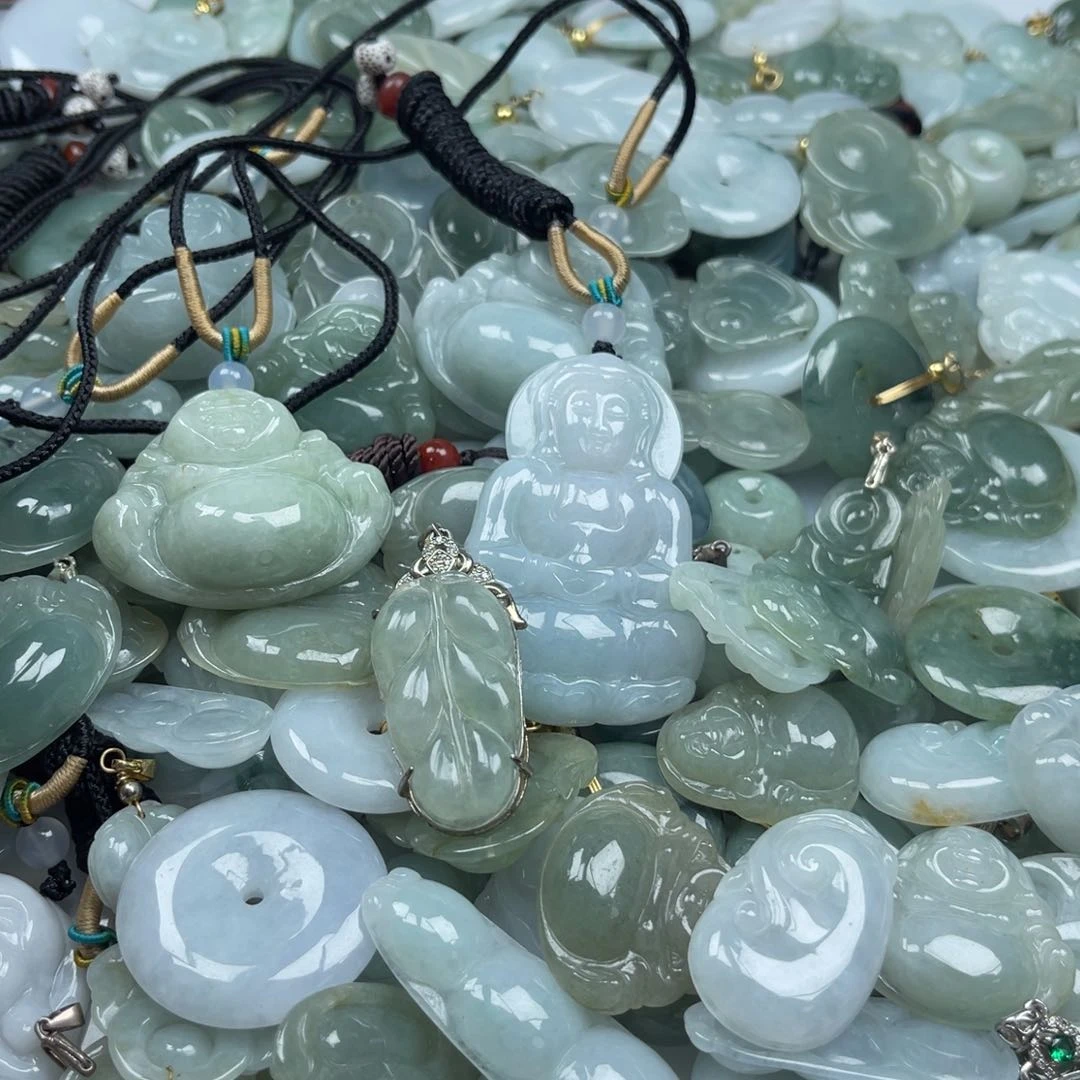 翡翠未镶嵌颈饰天然翡翠6666