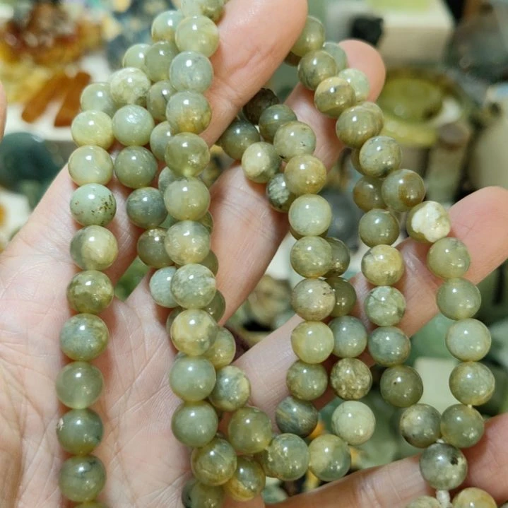 岫玉未镶嵌108粒手串手串