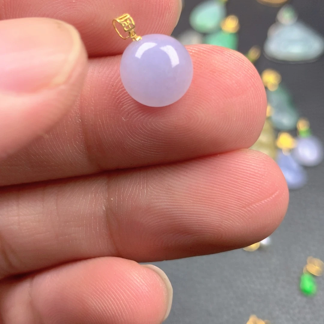 【闪购商品】颈饰18K金镶嵌翡翠翡翠