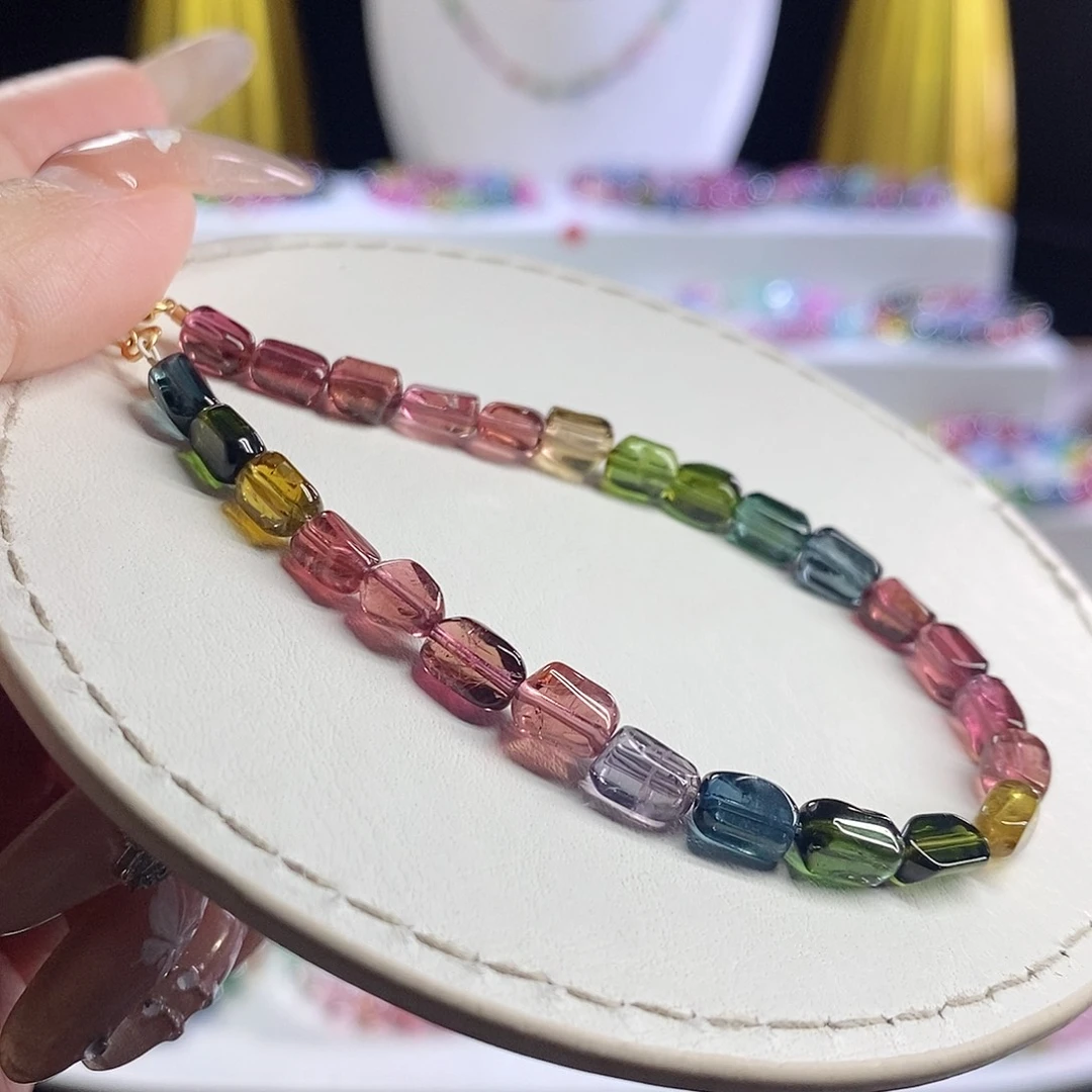 未镶嵌手链碧玺方糖